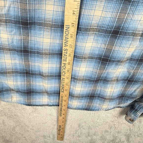 Patagonia Conversion Fjord Flannel Shirt Mens M Blue Cotton Outdoors Casual - Picture 9 of 9